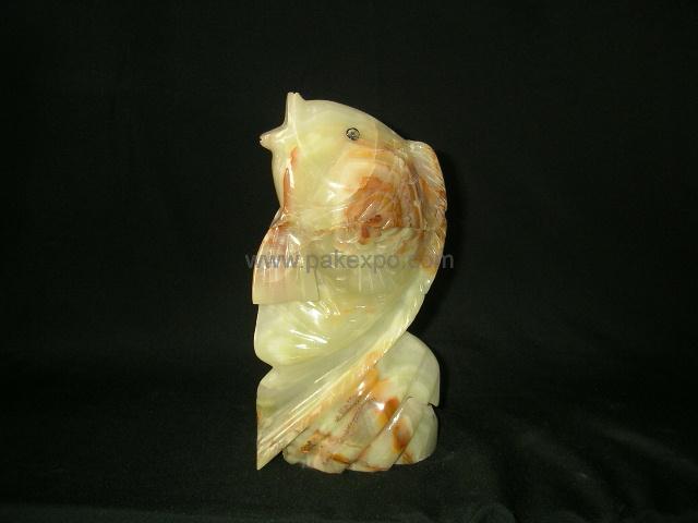 Fish Stone Onyx Animal Figure item 0067 – Pakistani onyx marble by Pak Expo