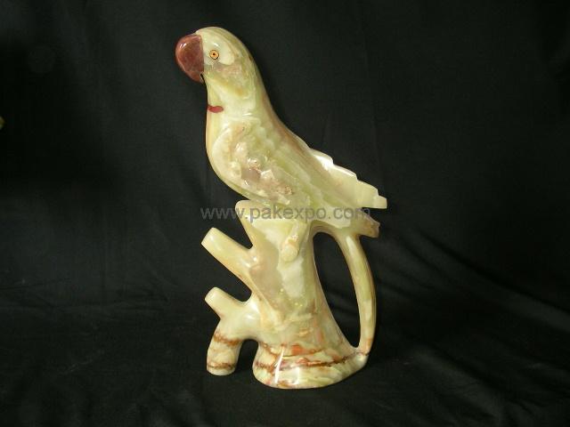 Parrot Animal Figure item 0086 – Pakistani onyx marble by Pak Expo