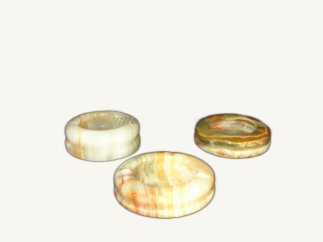 Onyx Round Ashtray item 0261 – Pakistani onyx marble by Pak Expo