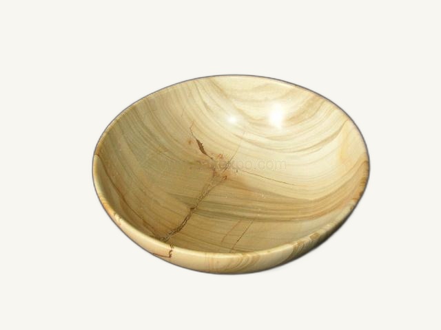 8 Inch Teak Stone Bowl item 0118 – Pakistani onyx marble by Pak Expo