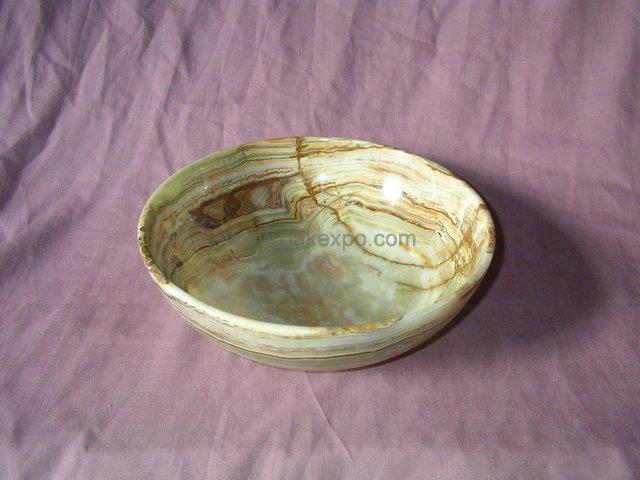 Onyx Stone Bowl item 0097 – Pakistani onyx marble by Pak Expo