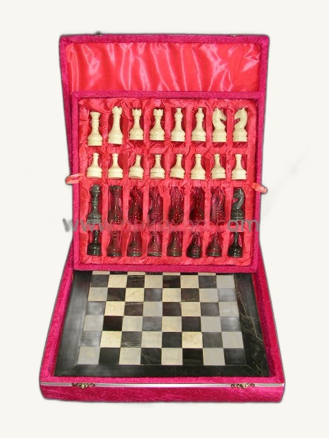 Marble Stone 9 Chess Set item 0152 – Pakistani onyx marble by Pak Expo