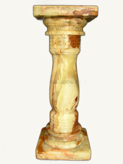 Pedestal Stand Onyx Handicraft item 0318 – Pakistani onyx marble by Pak Expo