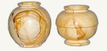Teak Pot item 0235 – Pakistani onyx marble by Pak Expo